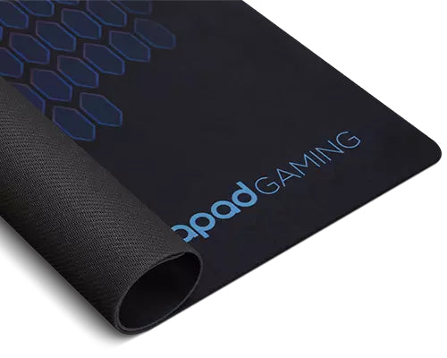 Lenovo IdeaPad Gaming Cloth – Gaming-Mauspad – 450 × 400 mm, Tuch/Gummi, Schwarz/Blau, gestickte Kanten