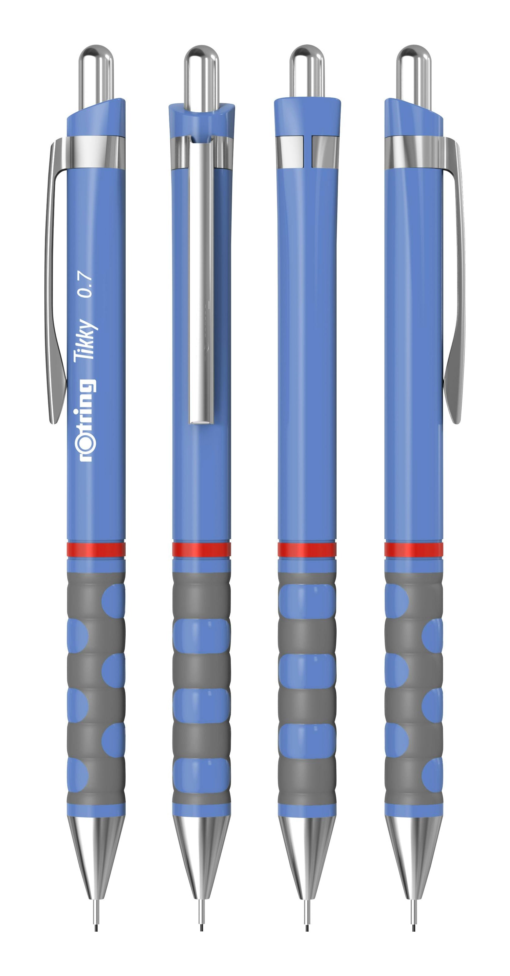 Rotring Tikky Druckbleistift – 0,7 mm – Blau – mit Radierer – 1er-Pack