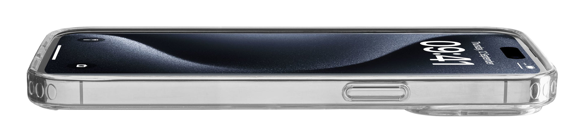 Cellularline Backcover – für Apple iPhone 15 Pro – transparent – Kunststoff – MagSafe-kompatibel, stossfest
