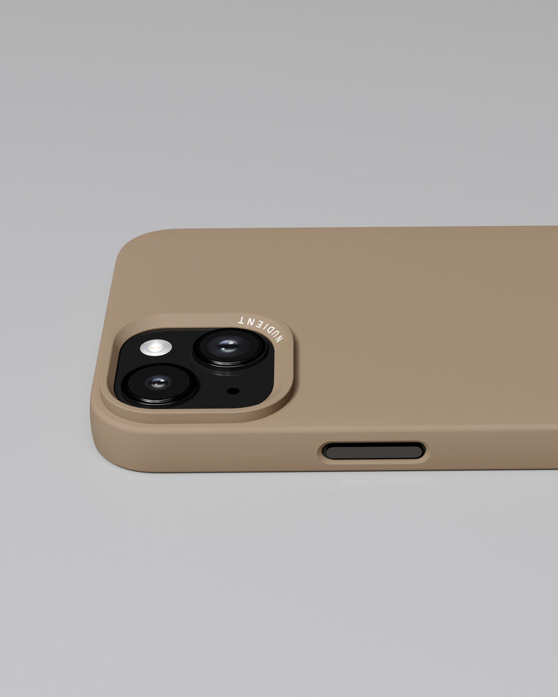 Nudient – Backcover – für Apple iPhone 14 Plus, MagSafe, Mikrofaser+Recycelter Kunststoff, Clay Beige