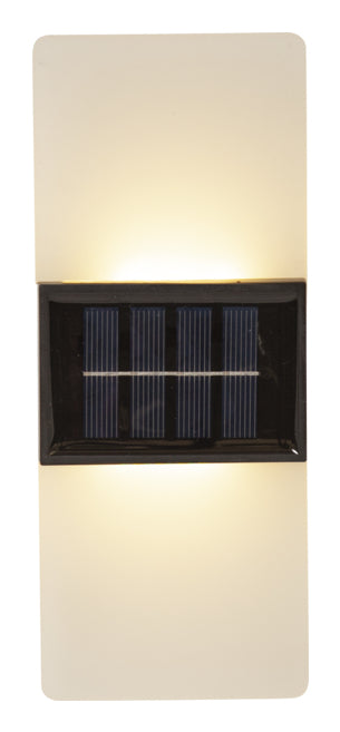 Star Trading Aussenwandleuchte – Warmweiss, 2700–6500 K – IP44 – Solarbetrieb – mit Dämmerungssensor – Beige