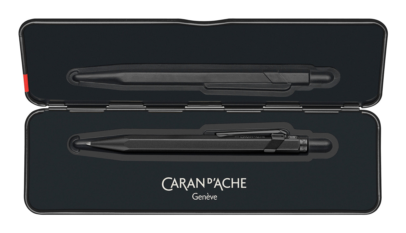 Caran d-Ache Kugelschreiber – Schwarz, Aluminium