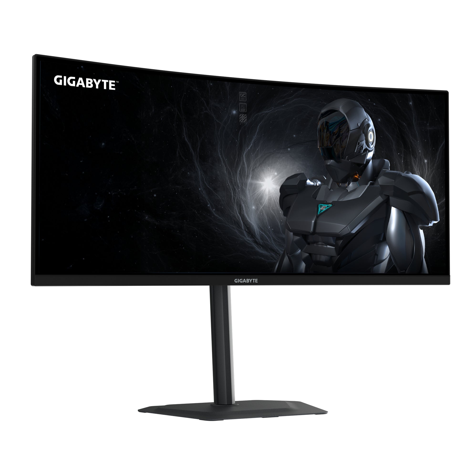 GIGABYTE G34WQC2 – Monitor, 34", 3440 × 1440, VA, 200 Hz, 450 cd/m², 2× HDMI 2.1, 2× DisplayPort 1.4