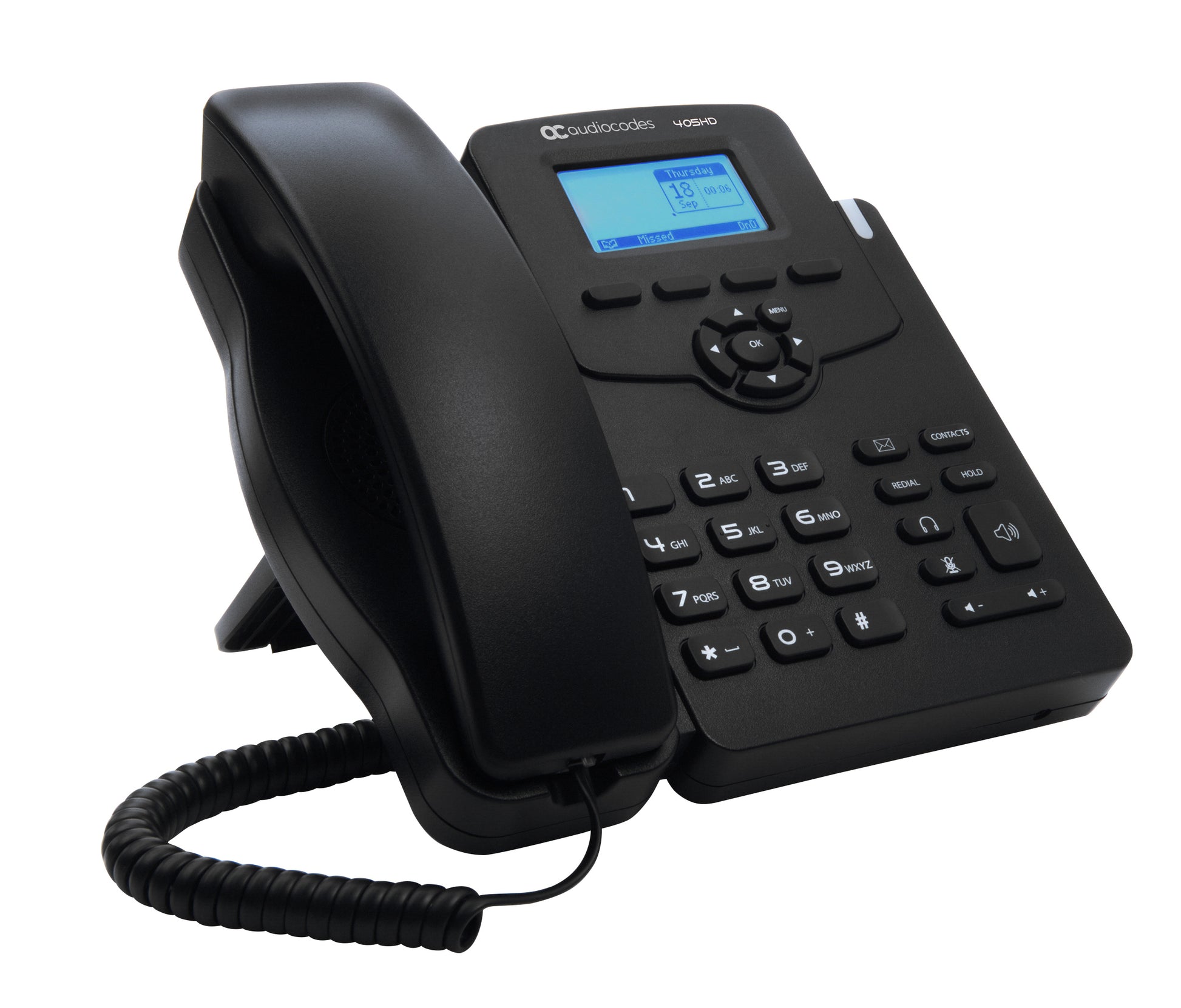 AudioCodes 405HD – IP-Telefon, PoE, Gigabit-LAN (GBE), mit externem Netzteil