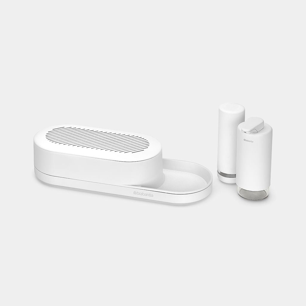 Brabantia Utensilienhalter (wandmontiert) 35,2 × 13 × 16 cm, Kunststoff, weiss