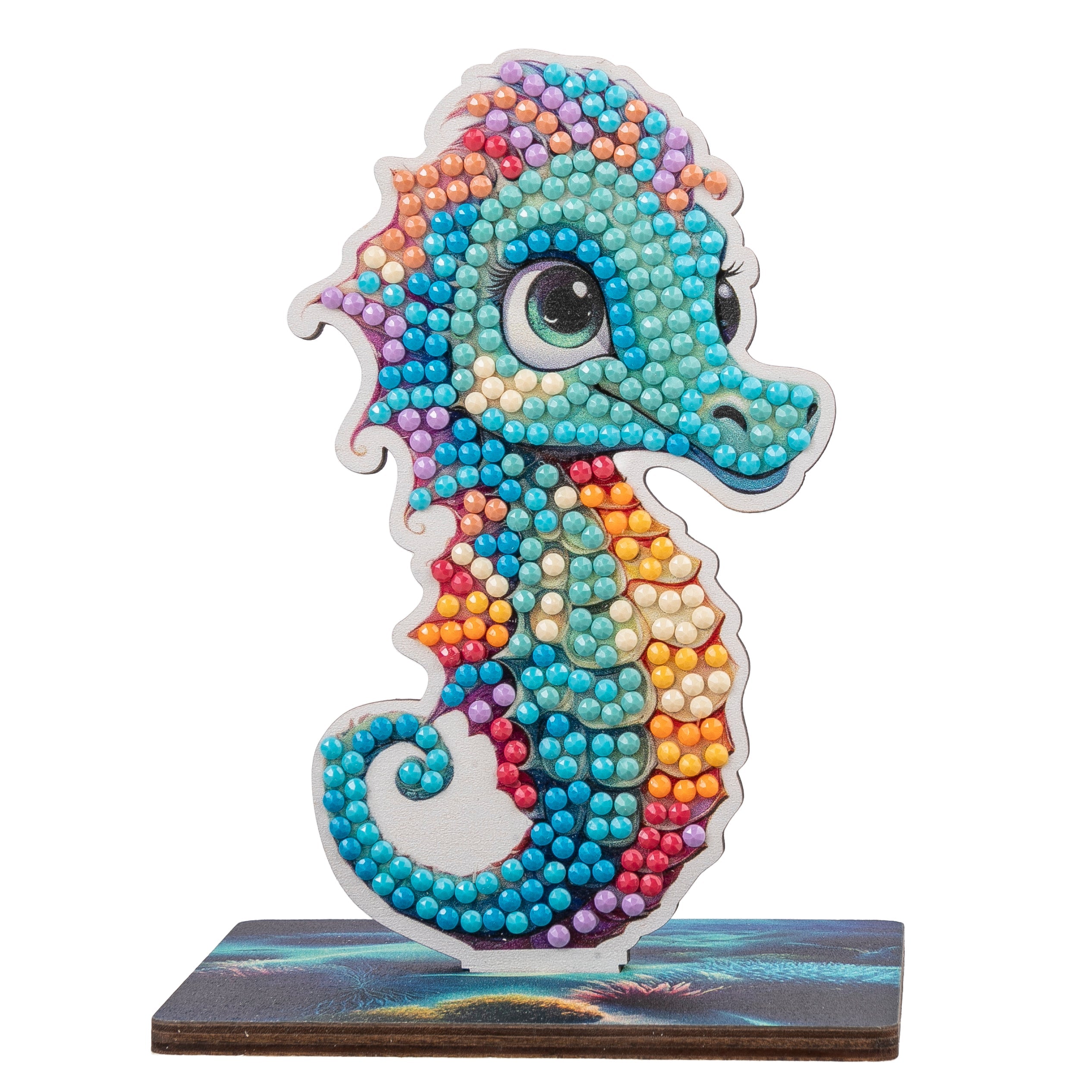 CRAFT Buddy Diamond-Painting-Set Seepferdchen – 11 cm – ab 6 Jahren