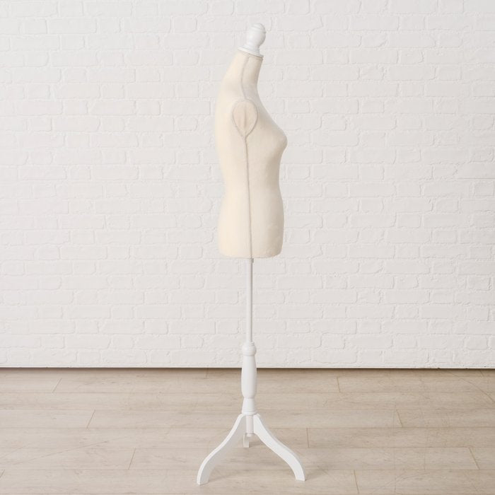 Boltze Garderobenständer – Holz/Polyester, Weiss, 39,5 × 39,5 × 161 cm