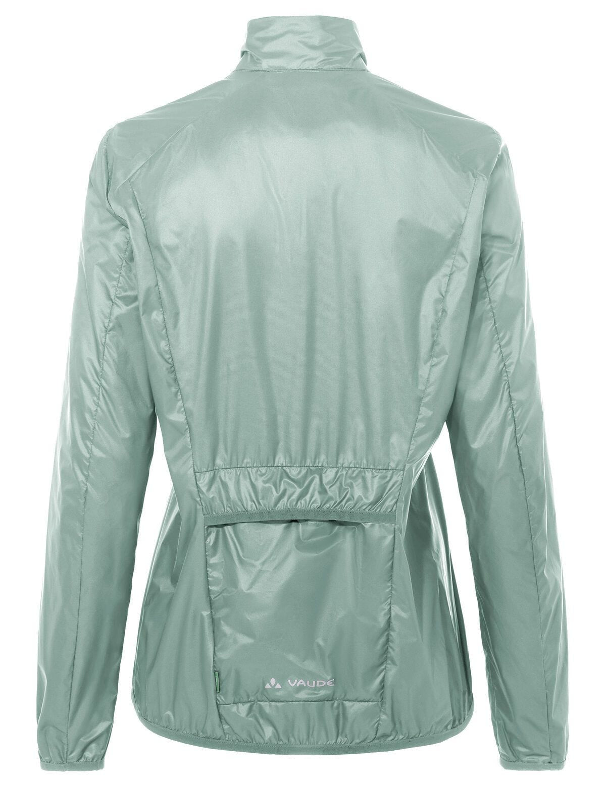 VAUDE Matera Velowindjacke – Grösse 44 – Polyamid (recycelt), Grün (dusty fern), winddicht, reflektierend