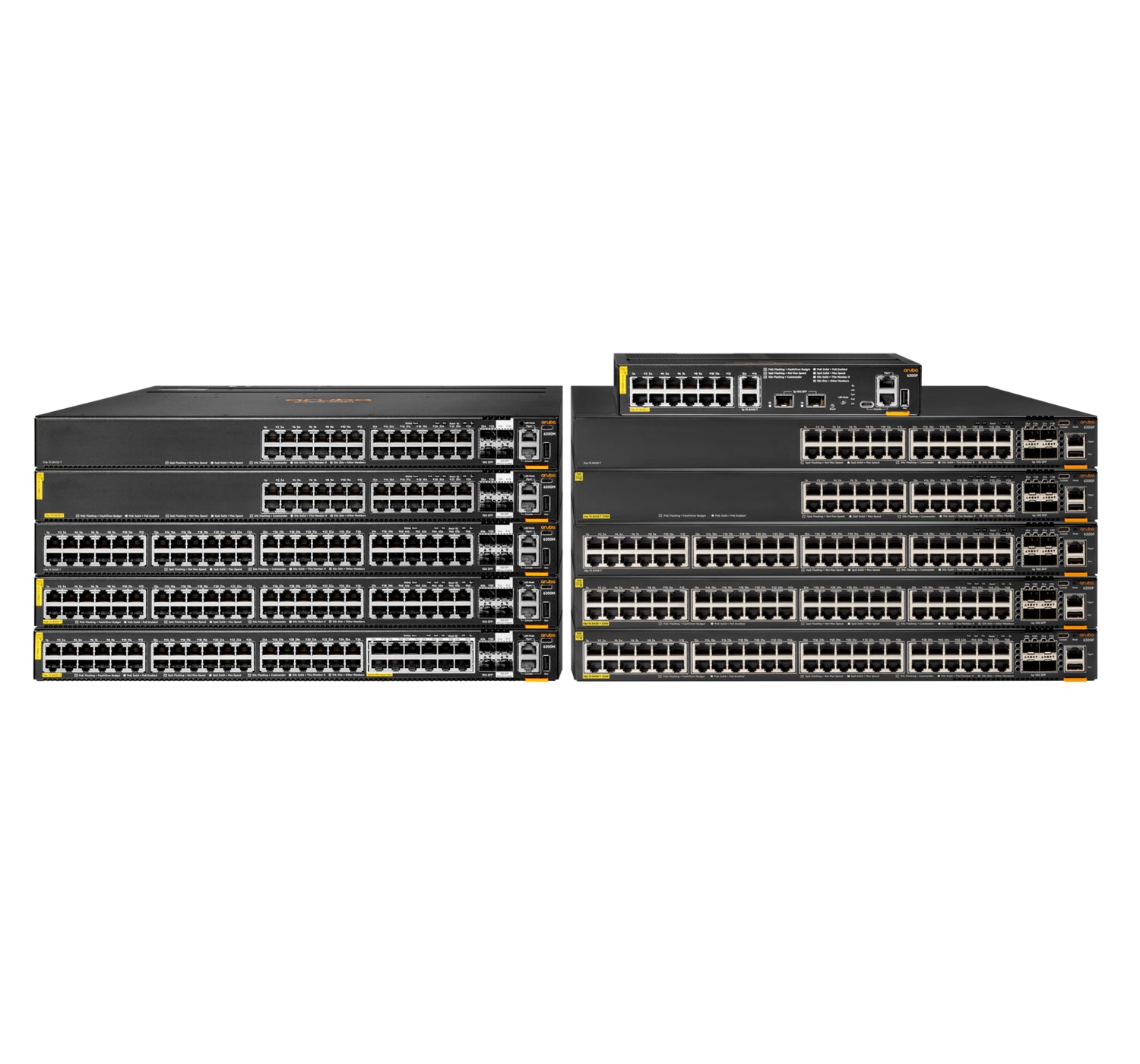 HPE Aruba CX 6200F 12G Class4 – Managed Switch – 12×GbE, 2×SFP+, L3, PoE+ 139 W, 1U