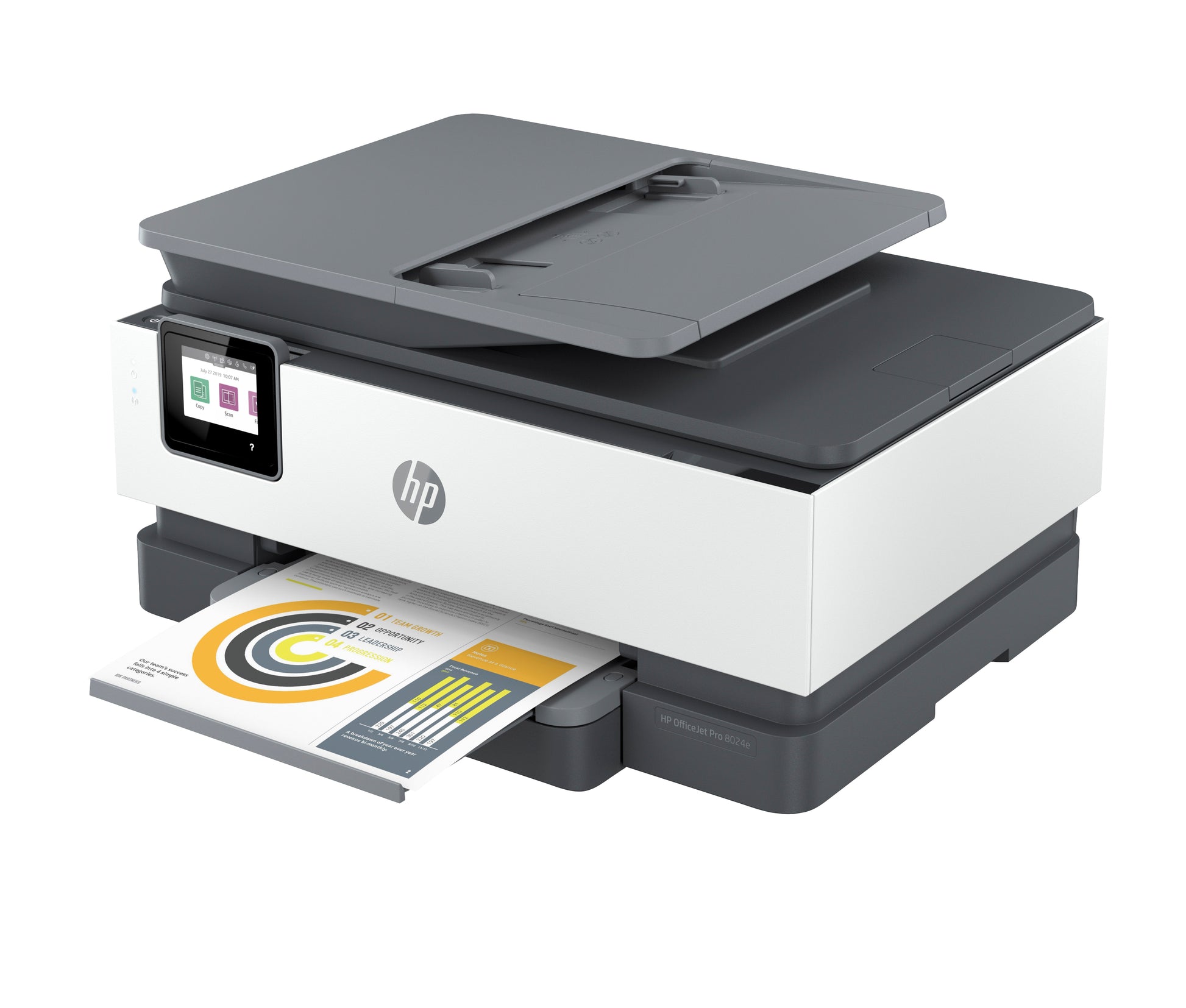 HP OFFICEJET PRO 8024E – Farbtintenstrahl-Multifunktionsdrucker, A4, 4-in-1, Duplex, ADF, WLAN/LAN, AirPrint
