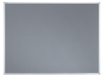 Franken Pinnwand – Filz, Alurahmen – 150 × 100 cm, Grau, X-tra Line