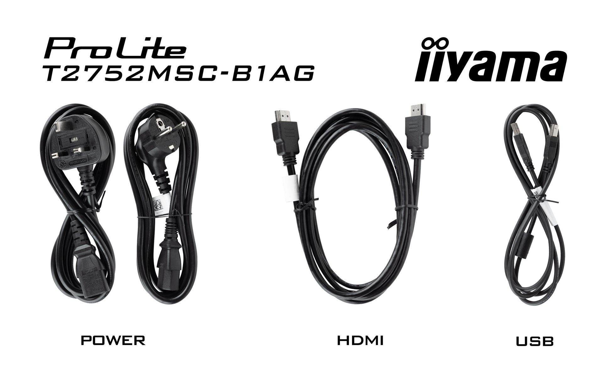 iiyama Monitor, 27", 1920 × 1080 (Full HD), IPS, Touch, 345 cd/m²