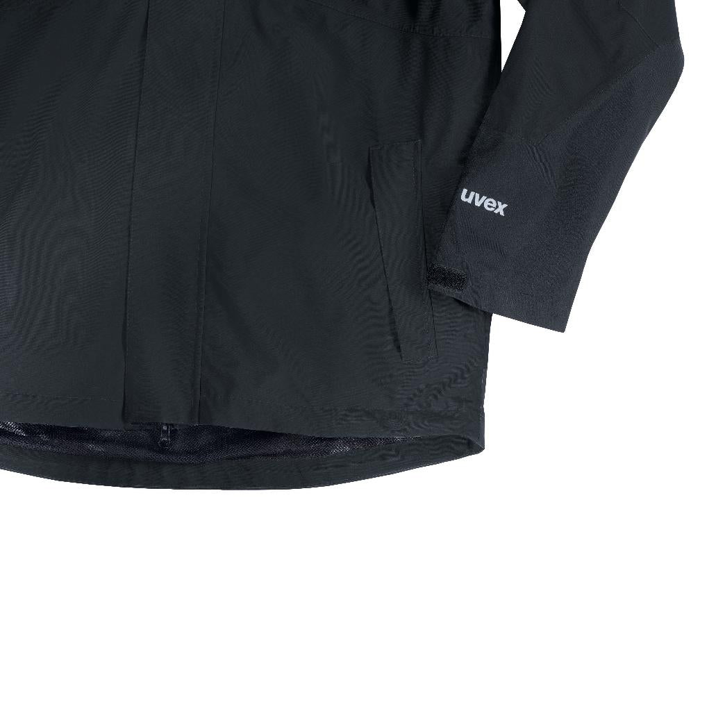 Uvex suXXeed craft Wetterjacke – XL – Graphit, Polyester, 150 g/m², Wassersäule 8'000 mm, mit Kapuze
