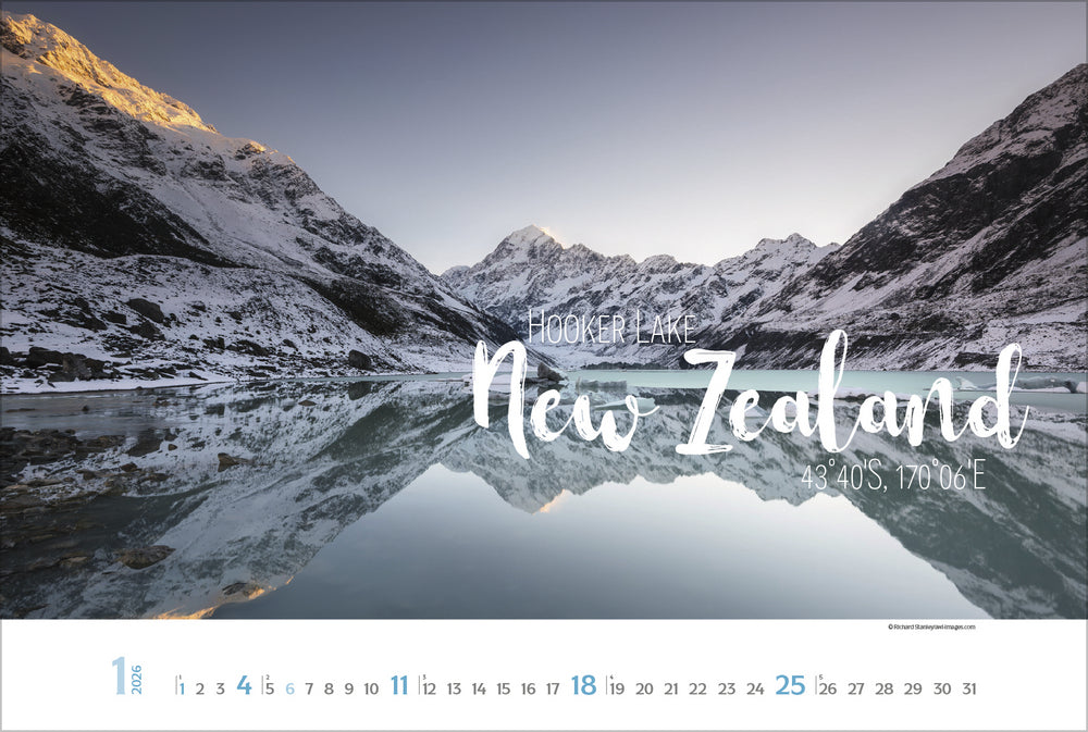 Korsch Verlag Bildkalender Around the World 2026 – 58 × 39 cm
