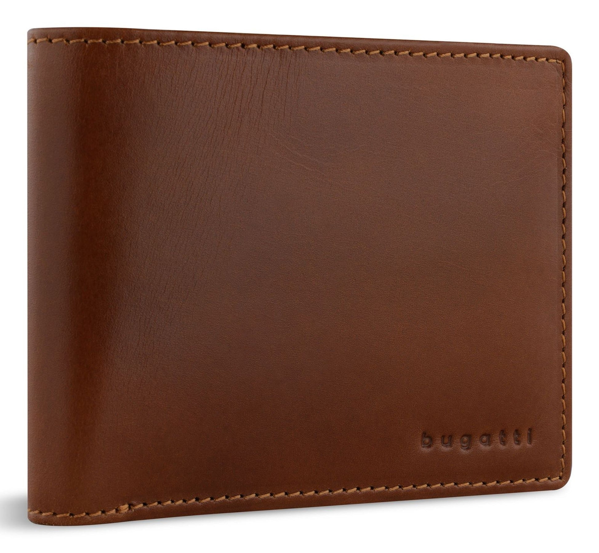 Bugatti cases Bugatti – Brieftasche – RFID-Schutz, Münzfach, 8 Kartenfächer – 115 × 90 × 20 mm – Leder – Braun – 1 Stk.
