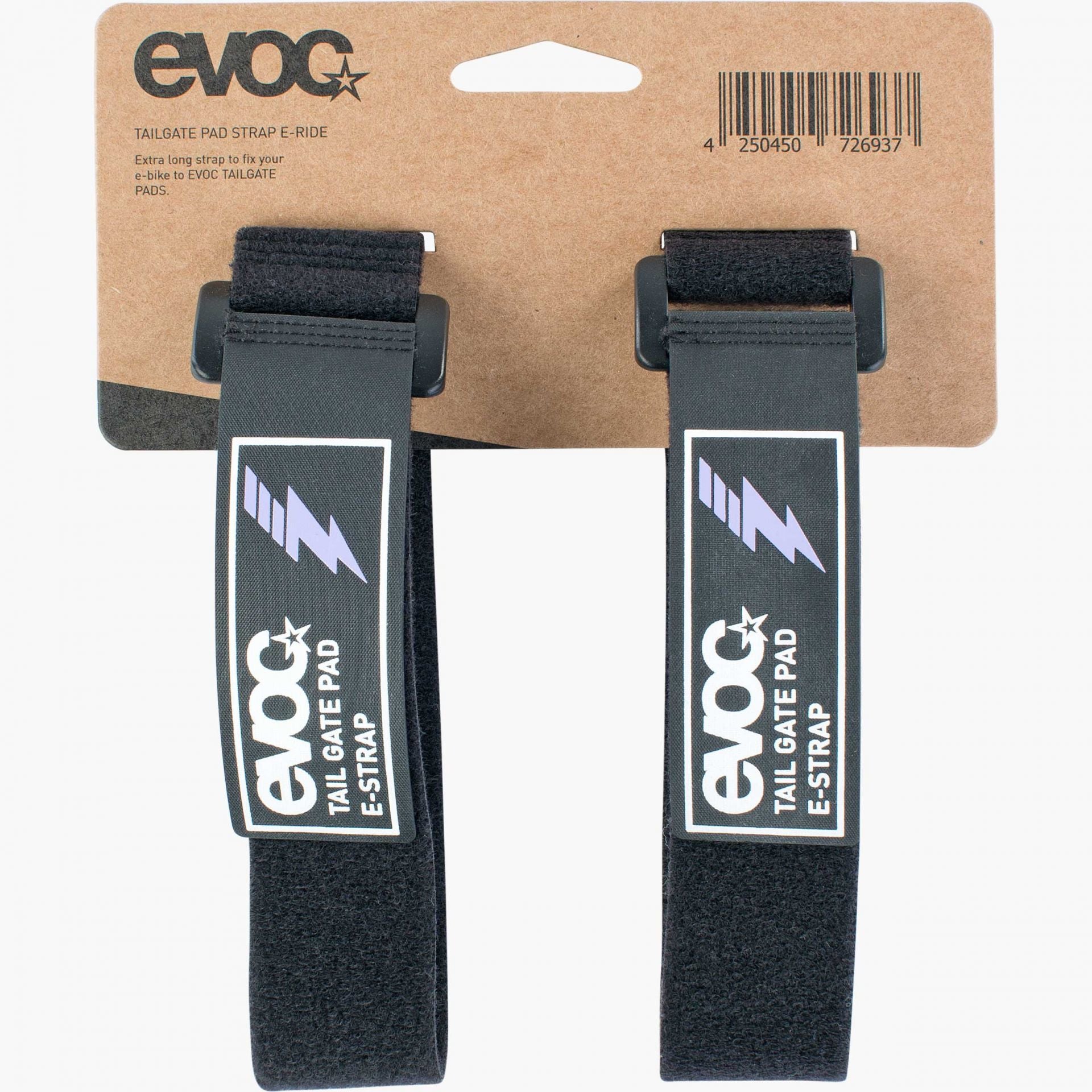 EVOC Gurt Tailgate Pad Strap E-Ride – verstellbar, mit Sperre – für Heck-Befestigung – 30×420×5 mm – schwarz