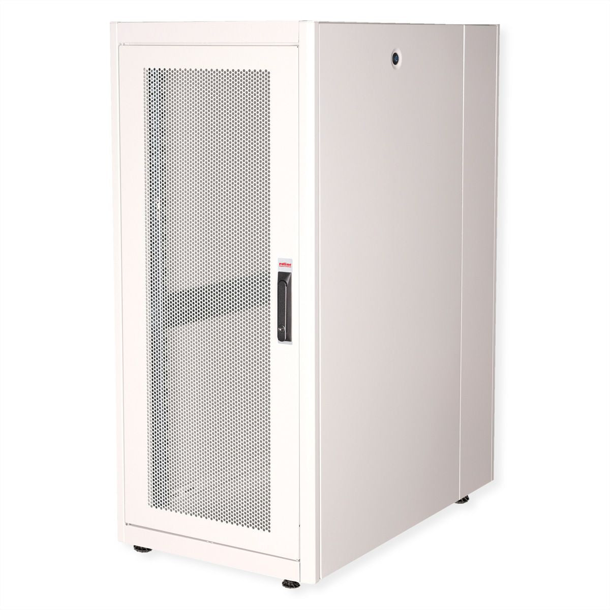 ROLINE Basic – 19" Netzwerkschrank 26U, IP20, abschliessbar, 600 × 1000 × 1300 mm, lichtgrau, Stahl