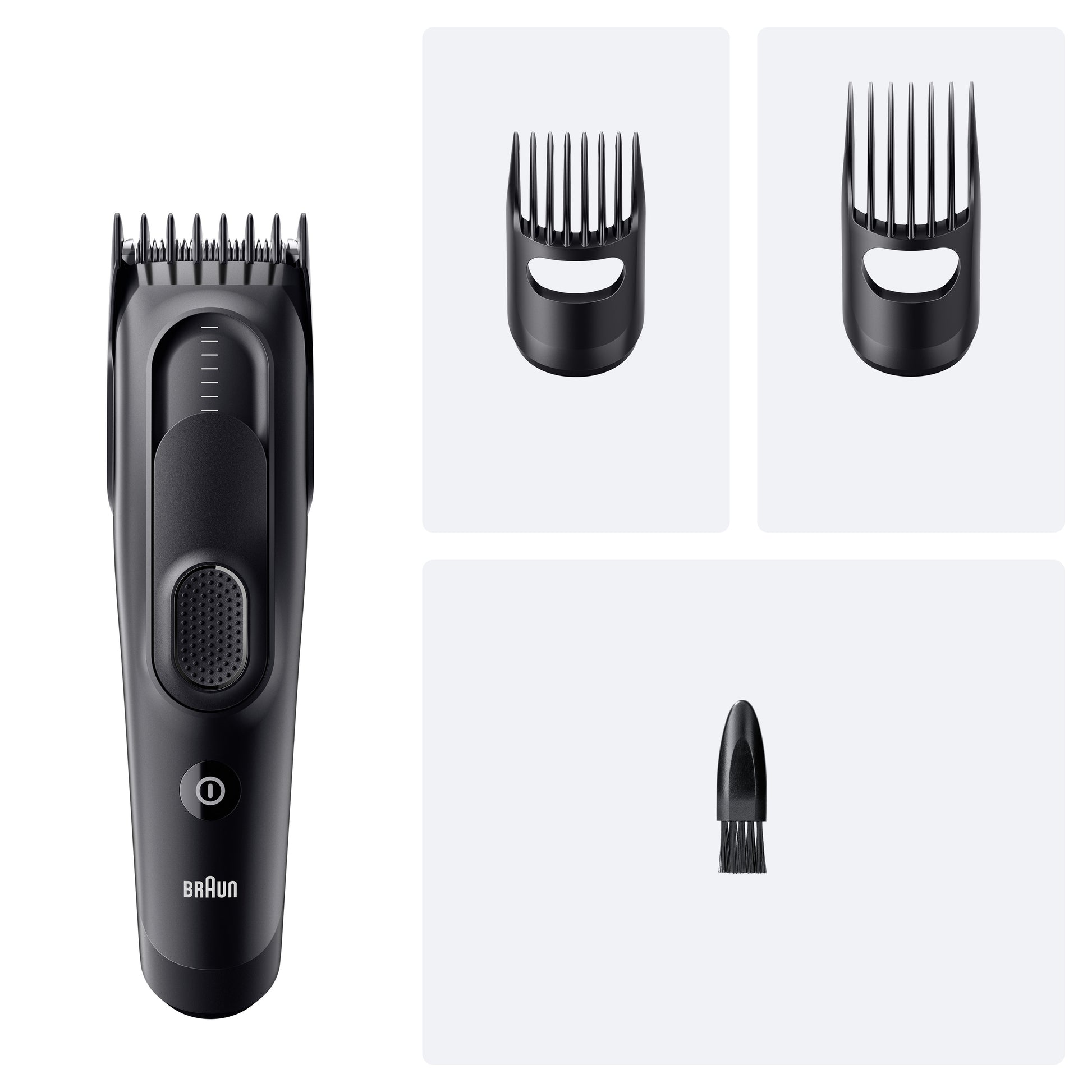 Braun Haarschneider Serie 5 HC5530 – 3–24 mm, 17 Längeneinstellungen, 50 min Akku, schwarz