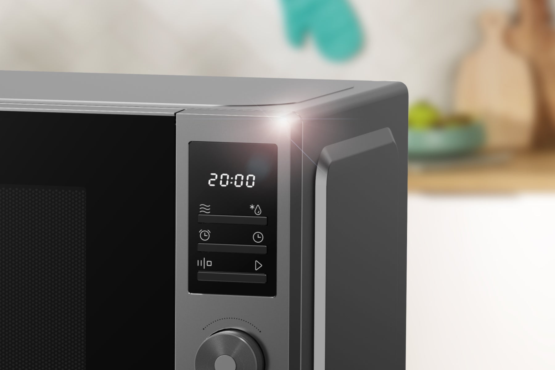 Gorenje Solo-Mikrowelle MO20A3T4 – 20 l, 700 W – schwarz/grau