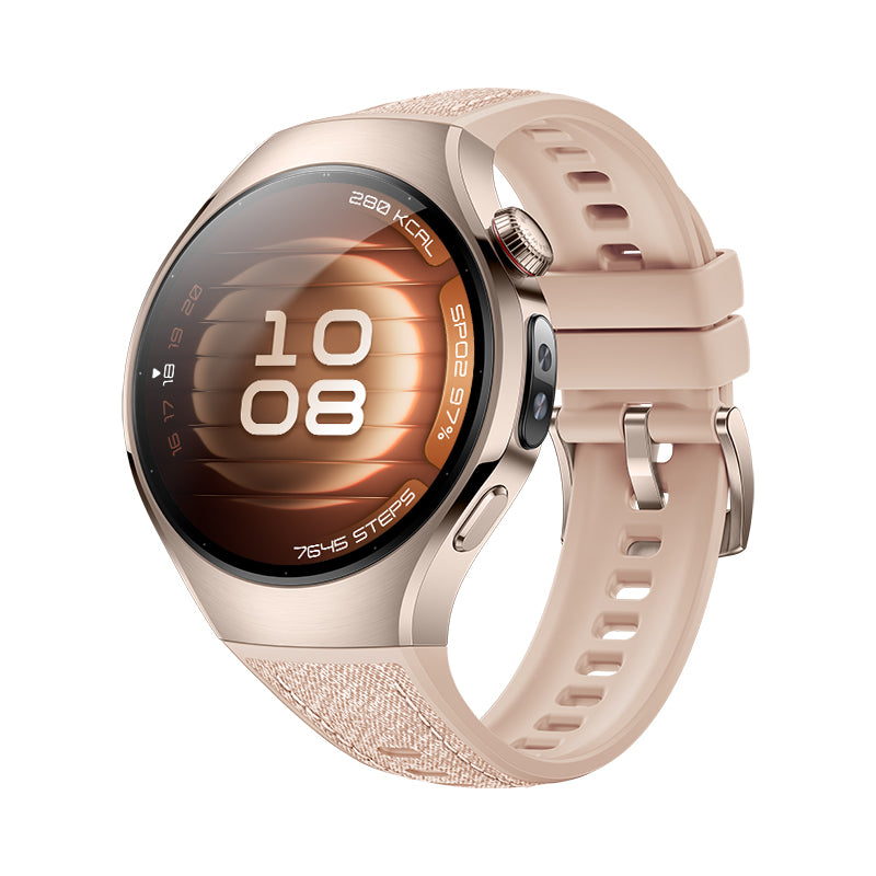 Huawei Watch 5 LTE – 42 mm, AMOLED, Edelstahl, Beige, 5 ATM