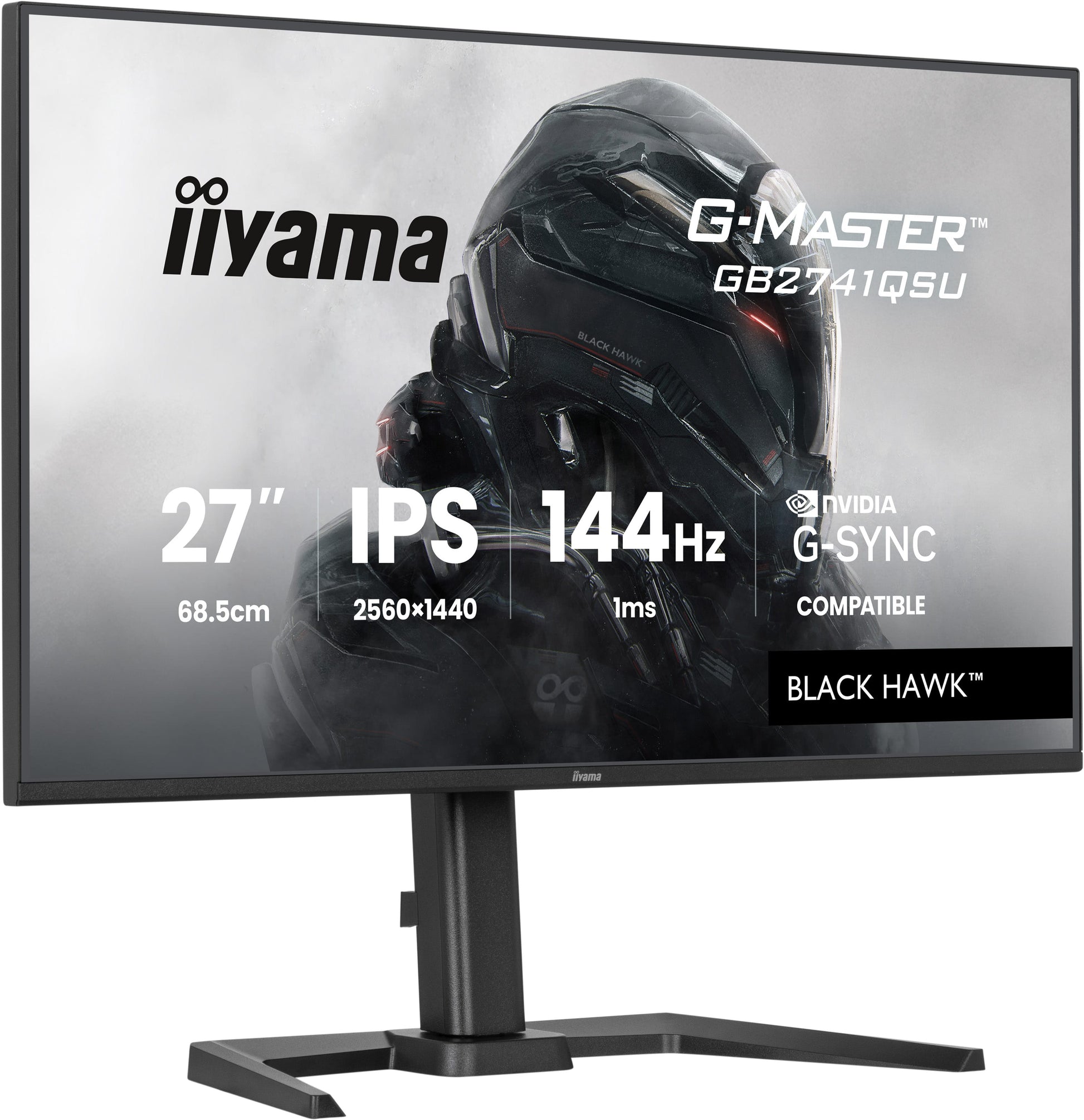 iiyama GB2741QSU-B1 – Monitor, 27", 2560 × 1440 (WQHD), IPS, 144 Hz