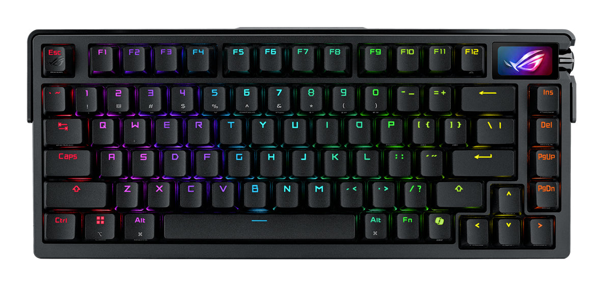 ASUS Gaming-Tastatur 75% – Mechanisch, RGB – Bluetooth & 2,4 GHz (USB-A-Empfänger) – Schwarz