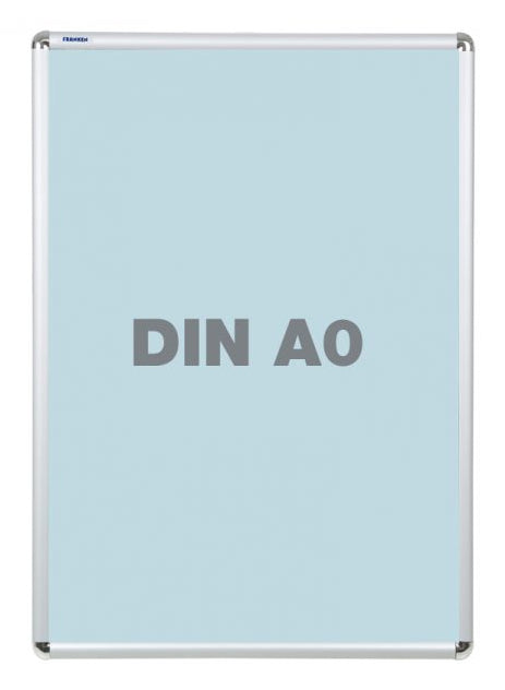 Franken Plakatrahmen A0 – 871 × 1210 mm, silber, Aluminium