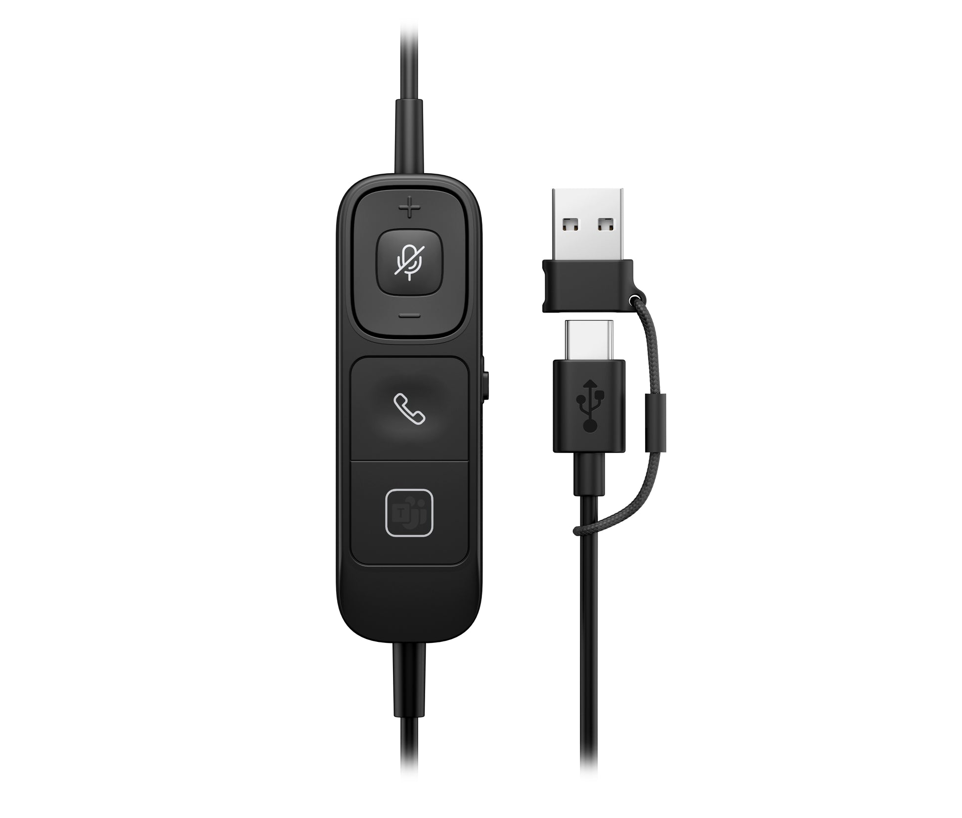 HP Poly Mission 825 Office-Headset – Stereo, Kabel (USB-C), ANC, Schwarz