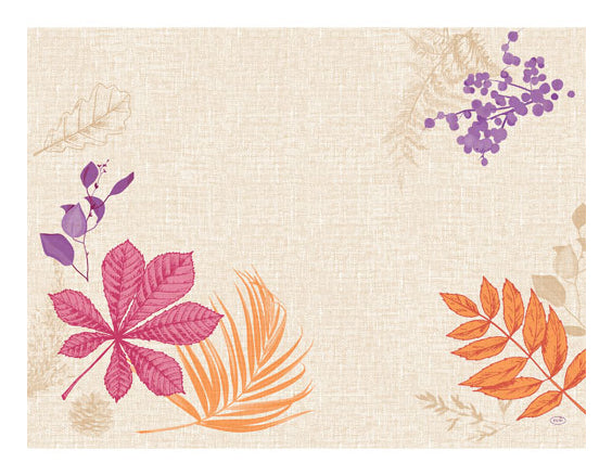 Duni Tischset – Papier, Motiv Blätter, 40 × 30 cm