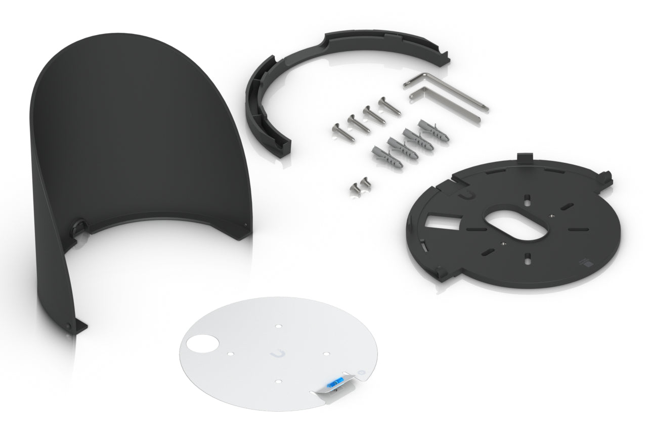Ubiquiti Wetterschutzgehäuse – für UVC-G6-Dome, UVC-G6-Pro-Dome – Wand-/Mastmontage, Schwarz