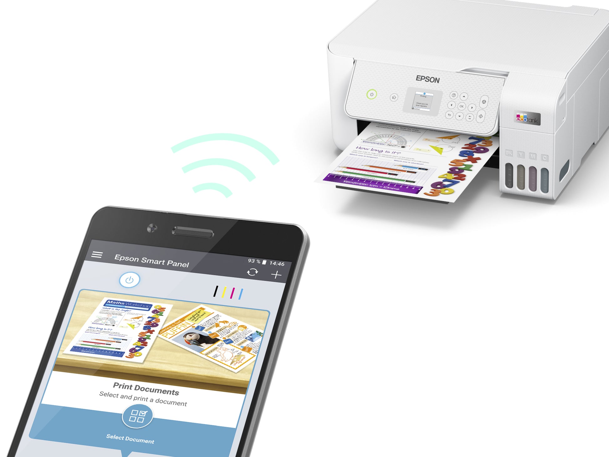 Epson EcoTank ET-2876 – Farbiges Tintenstrahl-MFP A4, 3-in-1