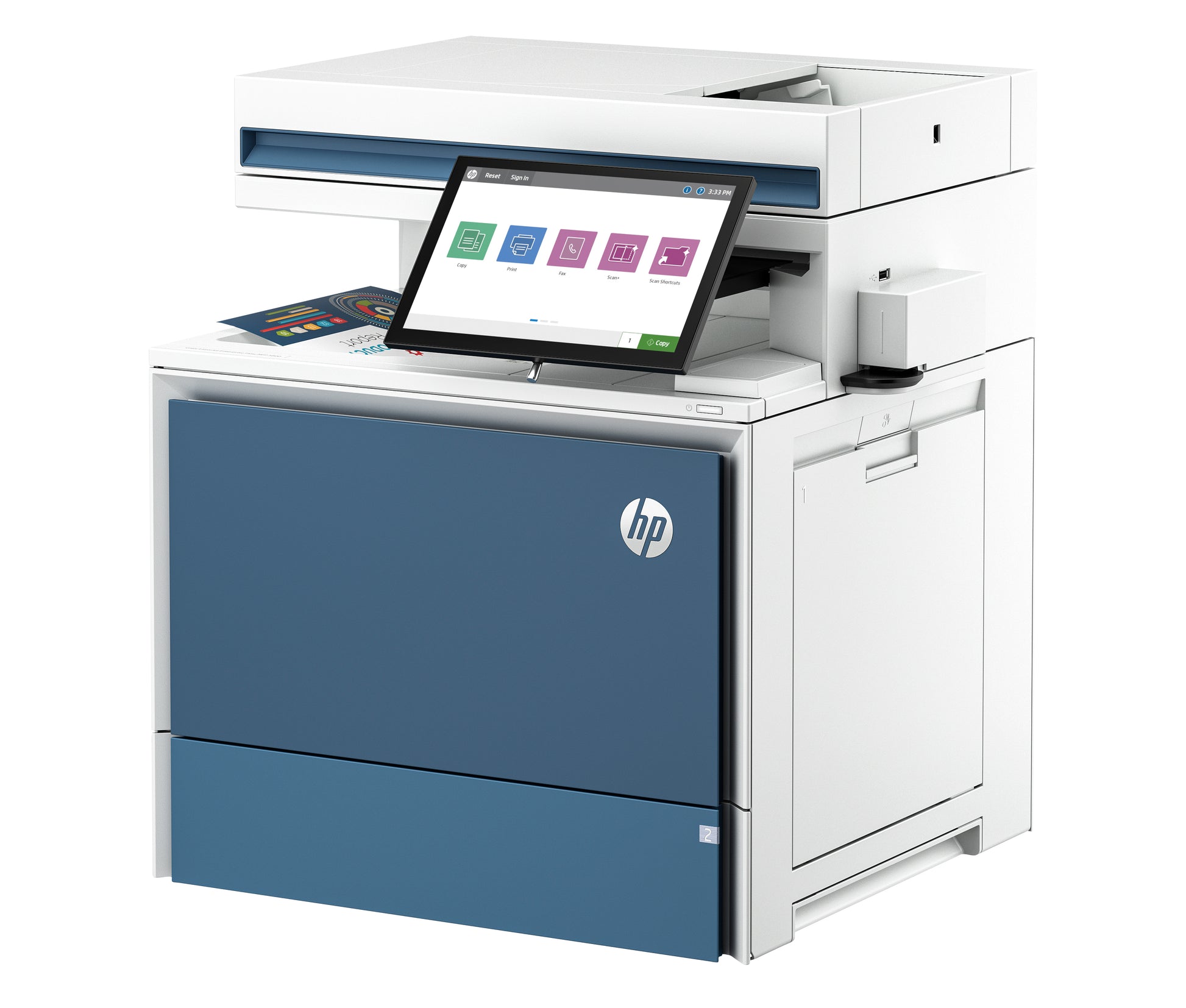 HP COLOR LASERJET ENTPR FLOW MFP 5800ZF – Farbiges Laser-MFP