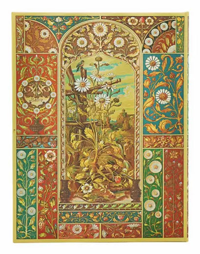 Paperblanks Notizbuch, 175 × 230 mm, liniert, Fadenheftung, Hardcover, 144 Seiten, 120 g/m² – Früchte