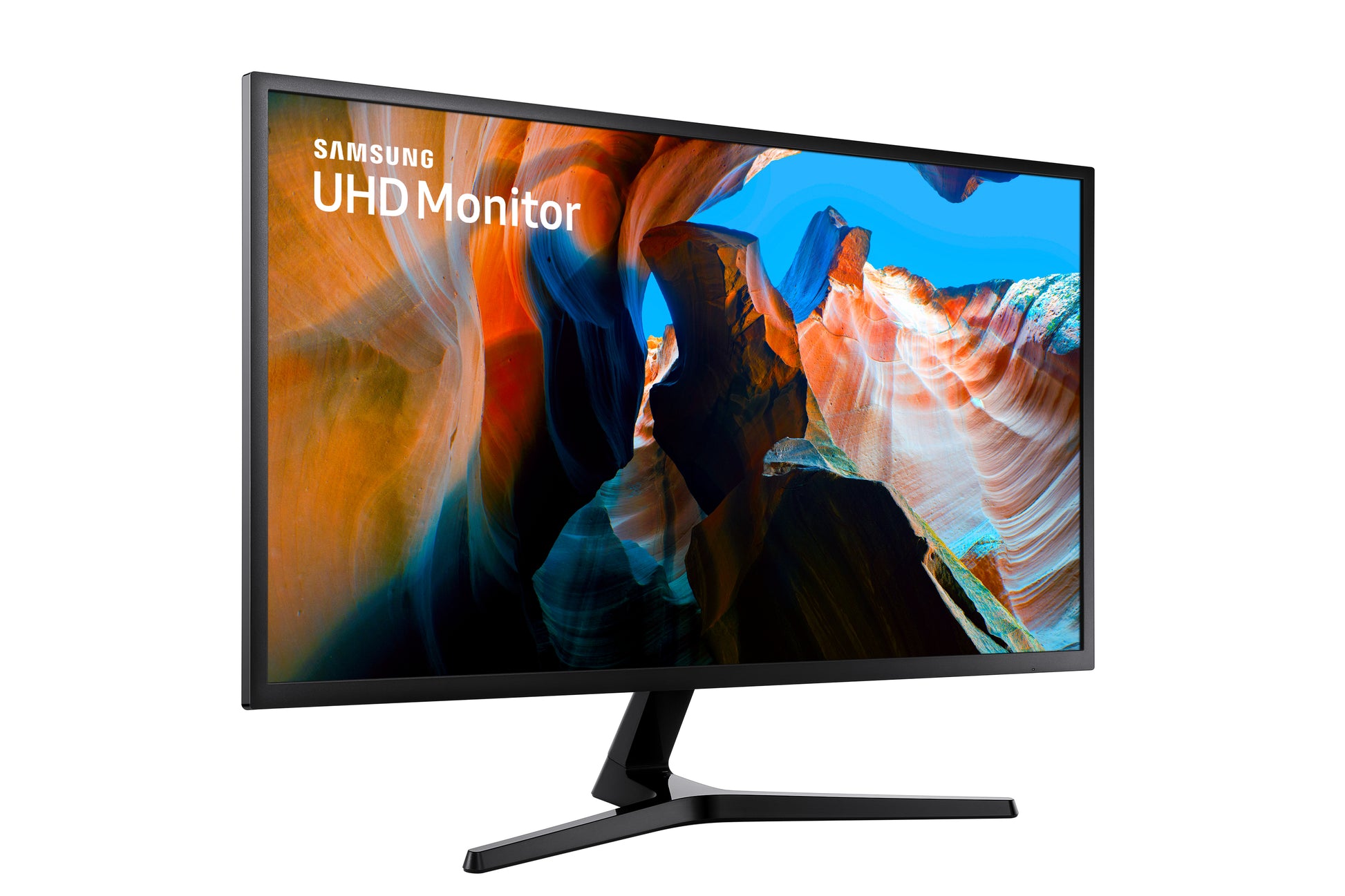 Samsung U32J590U – Monitor, 31,5" 3840 × 2160 (UHD 4K), VA, 60 Hz, 270 cd/m², FreeSync, VESA 100 × 100, Grau