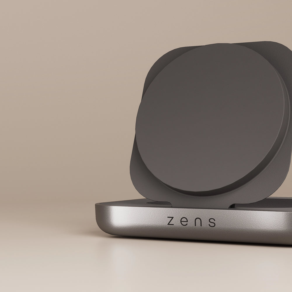 ZENS ZESC20B/00 Kabelloses Ladegerät 20 W – Qi2 – USB-C×1 – für Smartphone, Kopfhörer, Uhr – Schwarz