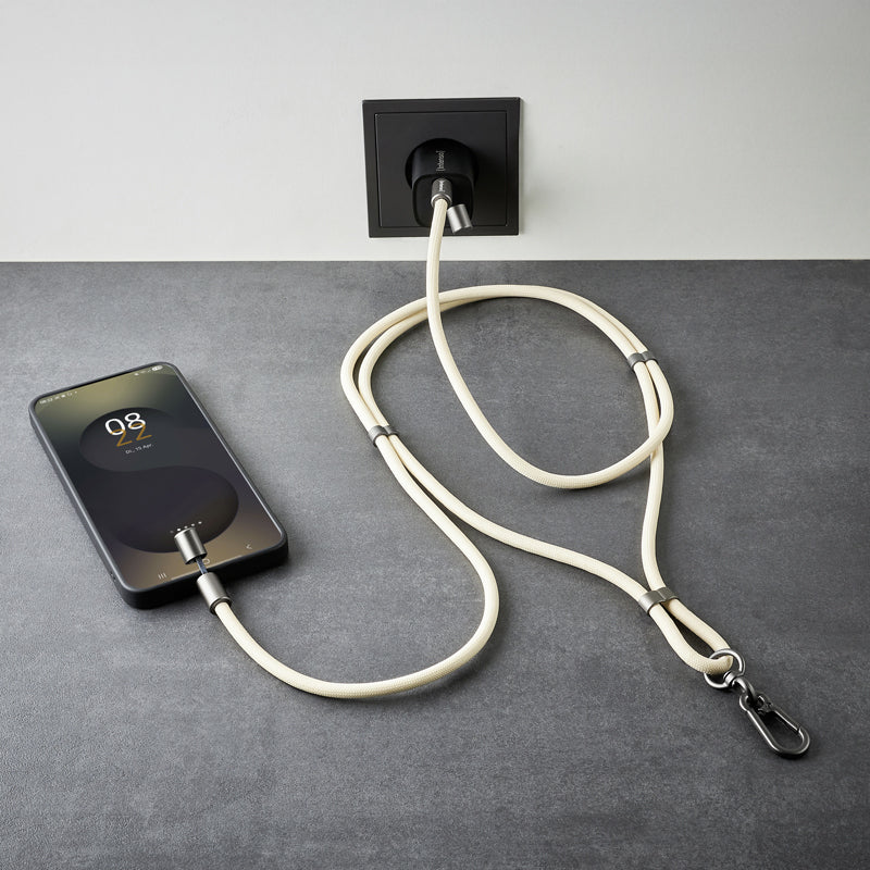 Intenso Daten- & Ladekabel – USB-C auf USB-C 1,65 m, PD 60 W, geflochten, Beige – für USB-C Geräte