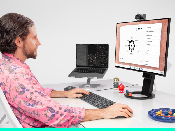 Logitech MX Master 4 for Business Business-Maus – kabellos, 8 Tasten, 8'000 dpi, für Rechtshänder, graphit