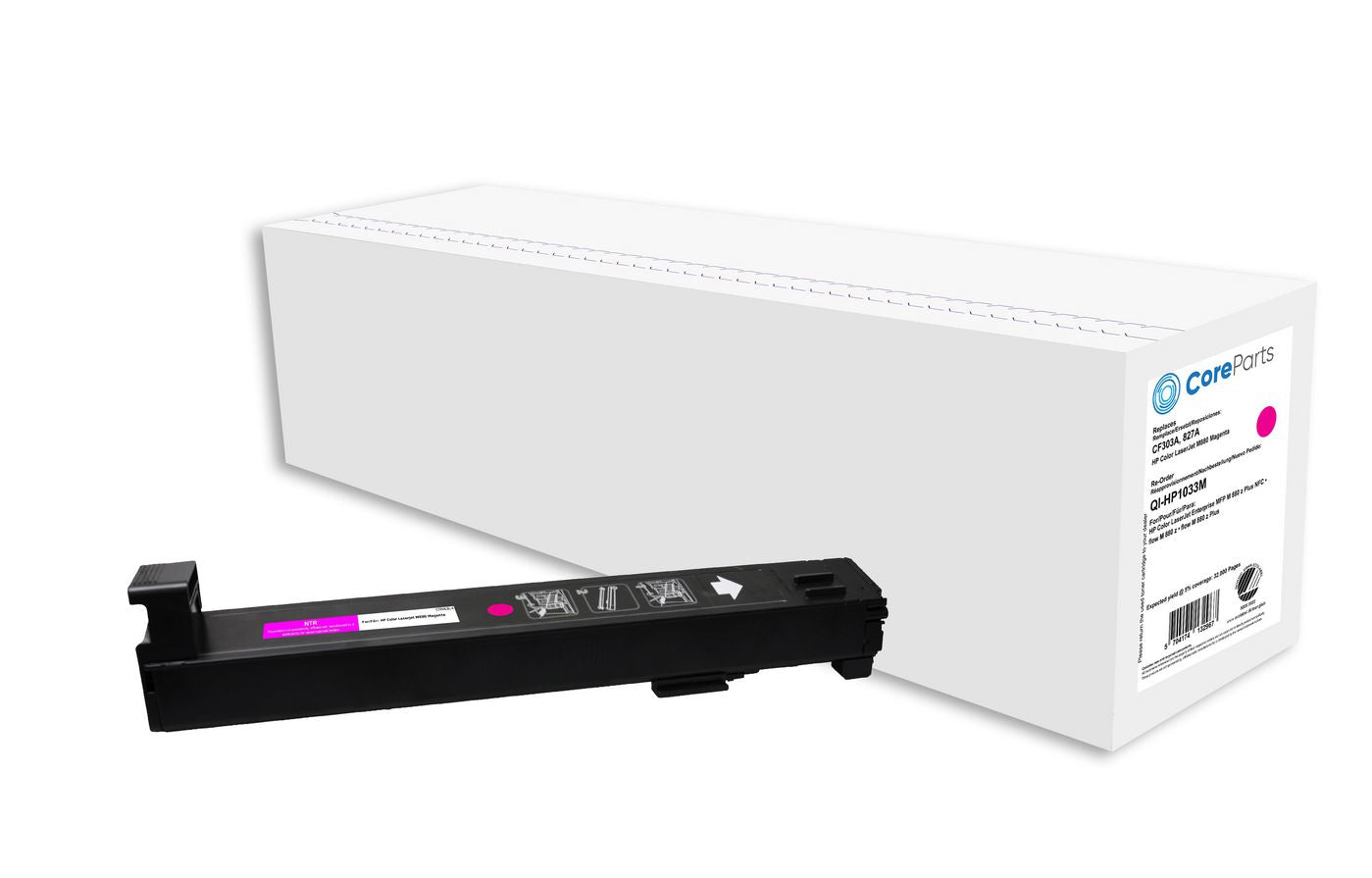 CoreParts Toner CF303A – Magenta, 32000 Seiten – für HP Color LaserJet M880 (827A) Serie