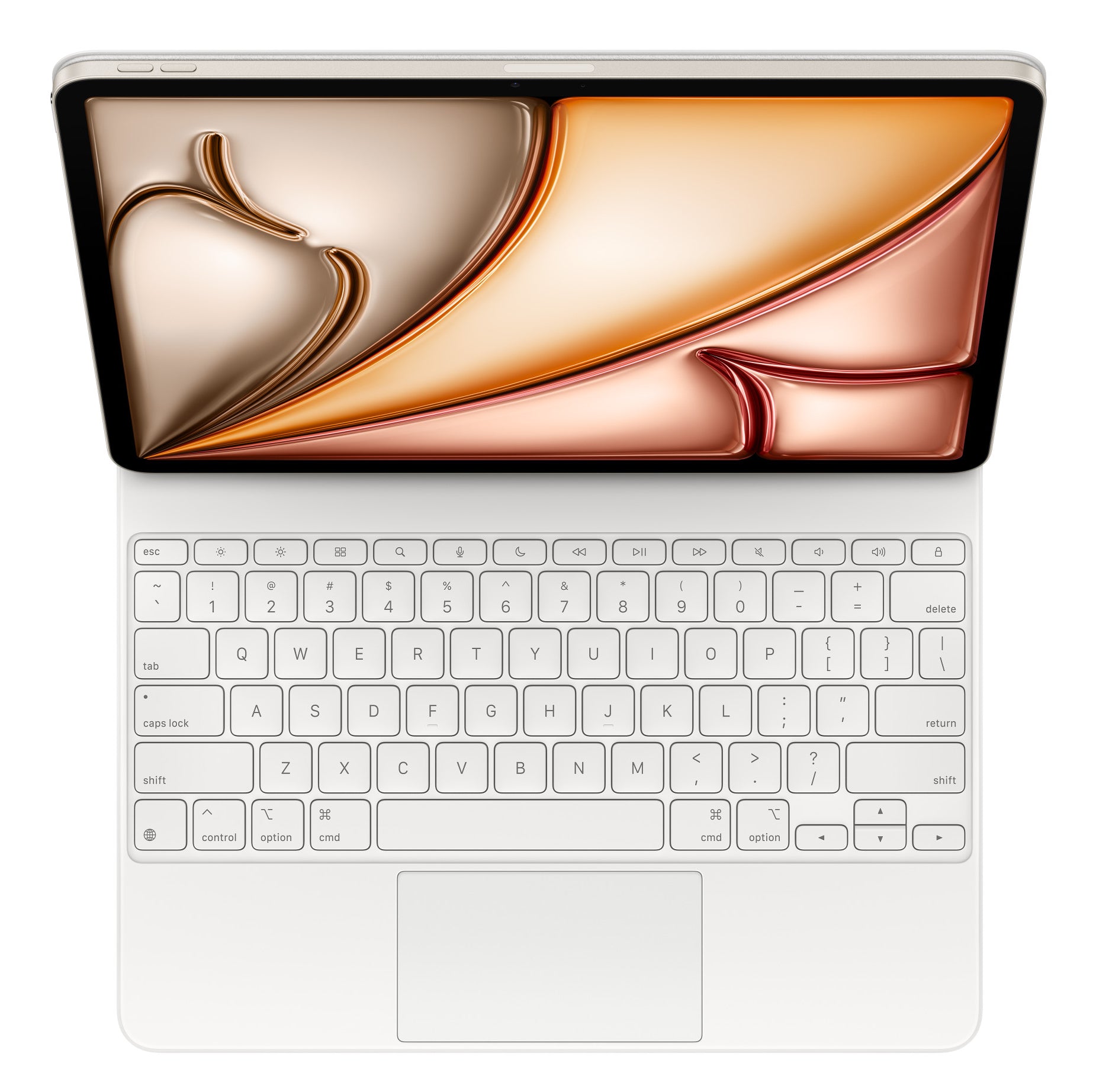 Apple Magic Keyboard – Tastatur, US-Layout (EN), Weiss – für iPad Air 13" (M3)