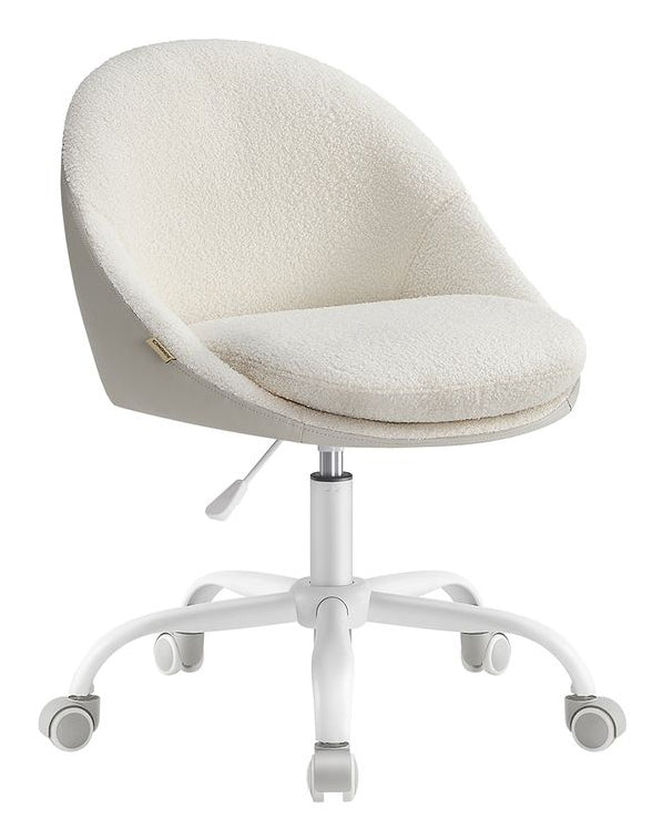 Songmics Konferenzstuhl Cappuccino – 56 × 60 × 83-93 cm, beige-creme