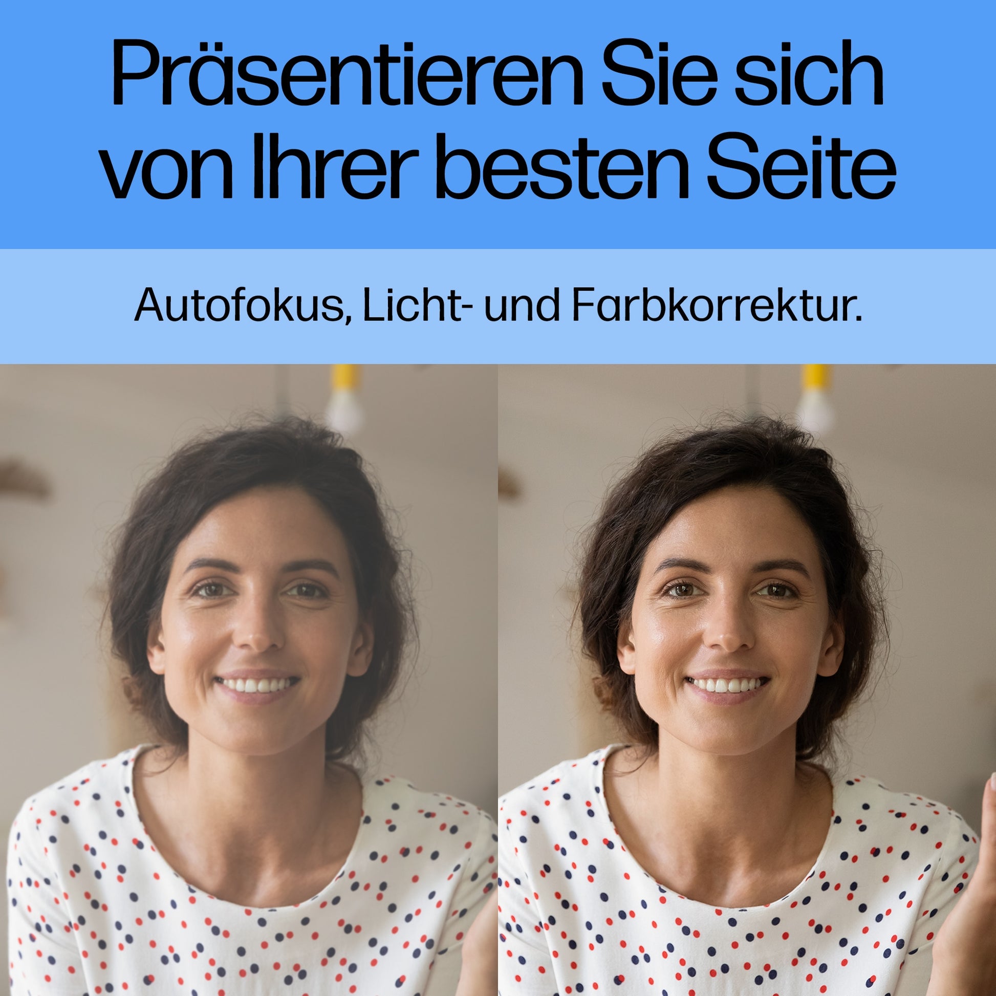 HP 435 Webcam – Full HD 1080p, 30 fps, Autofokus, USB – Schwarz
