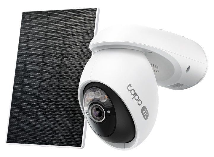TP-Link Tapo C660 Solar Netzwerkkamera Kit – 4K, 8 MP, IP65, für Amazon Alexa, Weiss