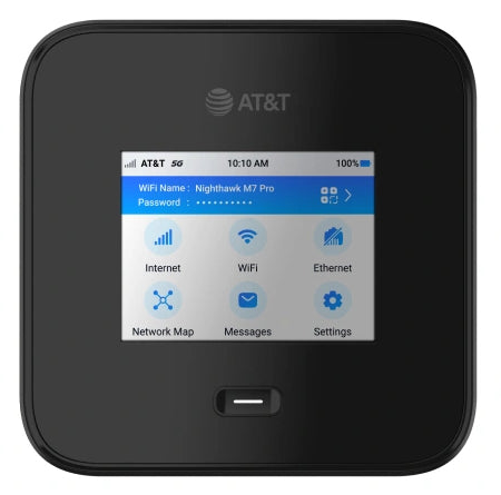 NETGEAR Nighthawk M7 Pro – Mobiler 5G-Hotspot, Wi-Fi 7, Tri-Band (2,4/5/6 GHz), 5185 mAh, Schwarz