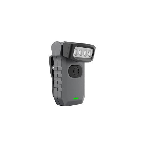 NORDRIDE Taschenlampe Patrol UV – 300 lm, 40 m, IP65, 800 mAh, USB-C – Grau