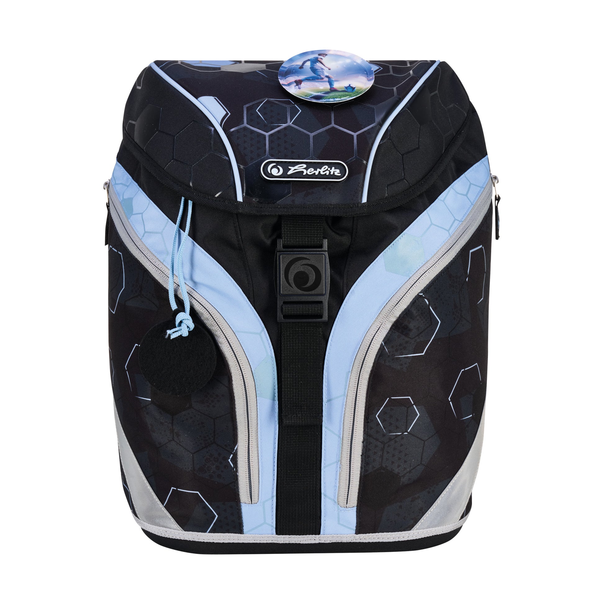 Herlitz SoftLight – Schulrucksack-Set 5-teilig, Cyber Soccer, 18 l, 28×38×23 cm