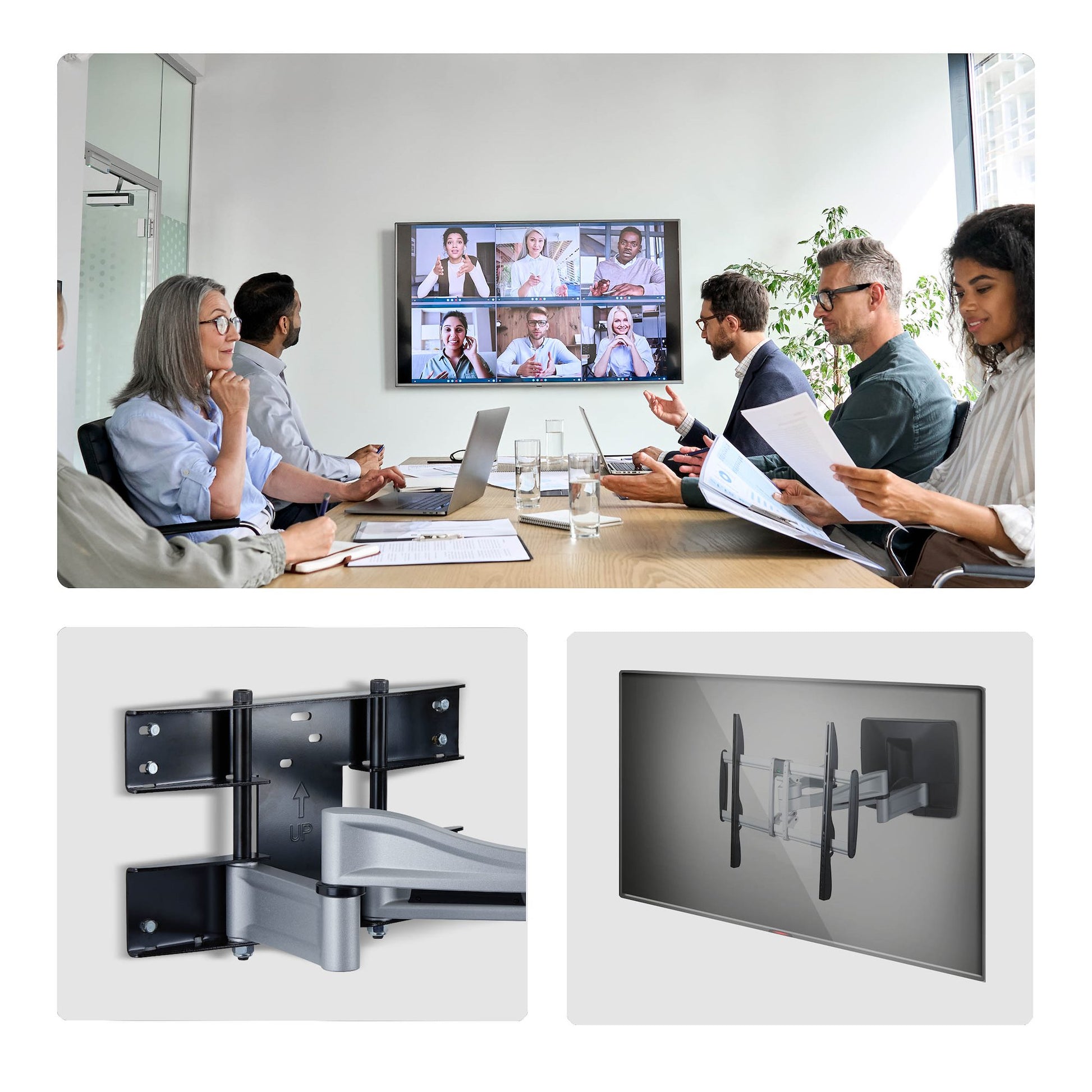 StarTech.com Wandhalterung – Vollbeweglich – 32–100" – VESA 200×200–800×500 – bis 85 kg – 100AP1-TV-WALL-MOUNT
