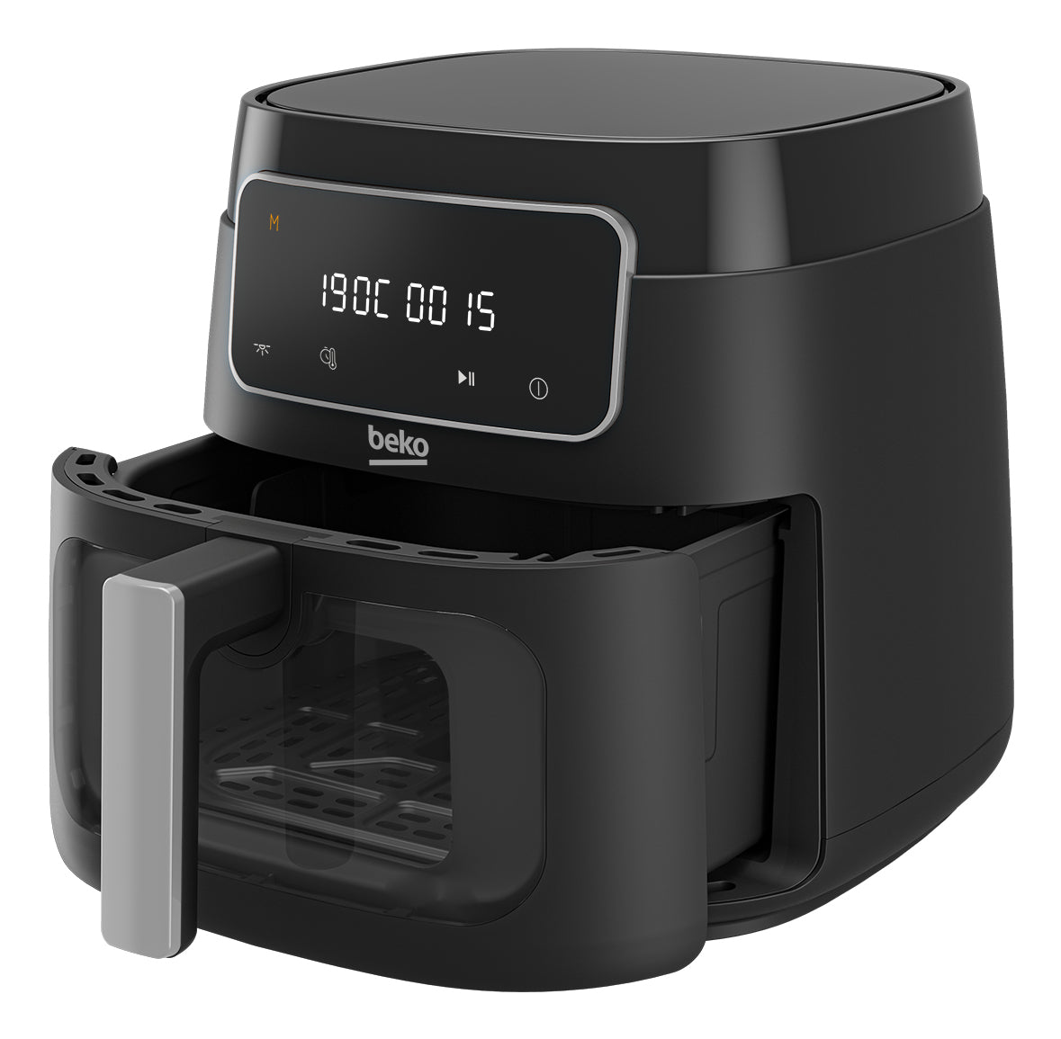 Beko Heissluftfritteuse AF 4000 – 7,6 l, 9 Programme & Timer, 1750 W – Schwarz