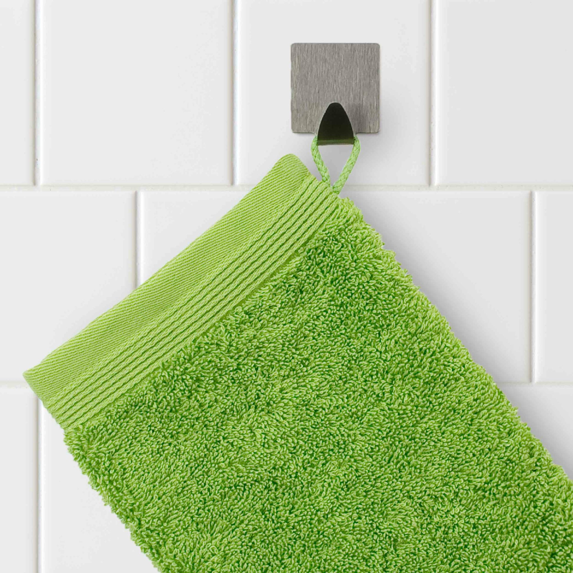 Möve Waschhandschuh Superwuschel – 15 × 20 cm, Grün, 100% Baumwolle, 550 g/m², OEKO-TEX