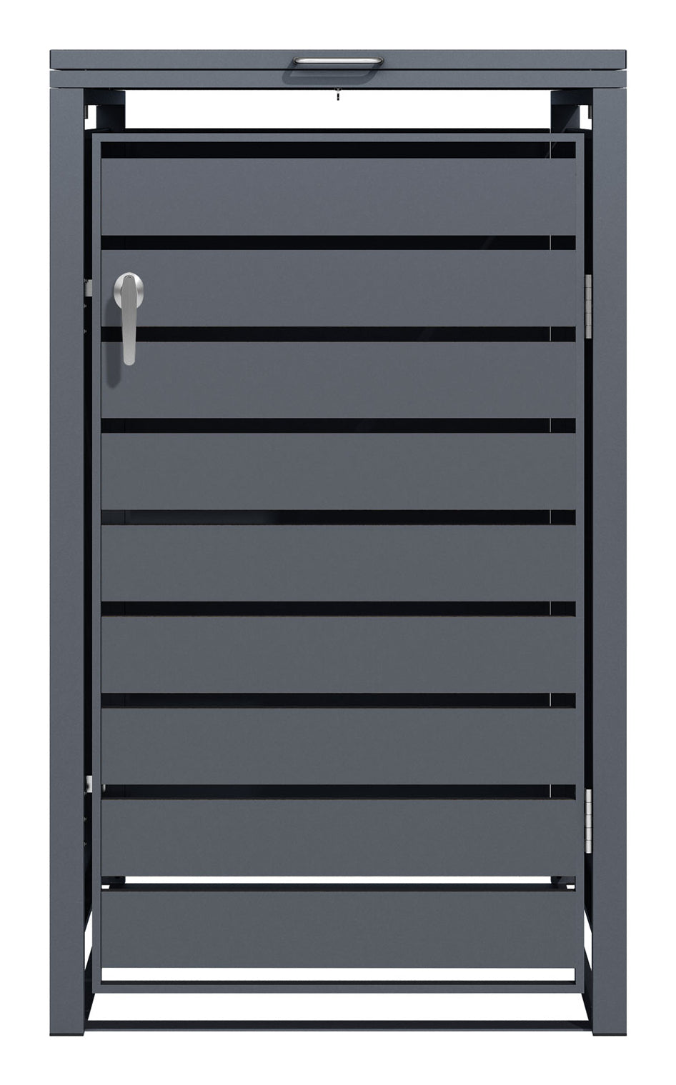 Phoenix Safe Co. Müllcontainer GB1168AAK – Stahl – Anthrazit – Wetterfest, Vandalensicher – 68,0×80,0×116,0 cm