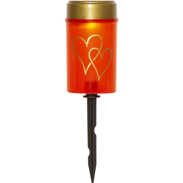 Star Trading Solar-Kerze Hearty – 12 cm – 0,3 W – Warmweiss – IP44 – Akku & Solar